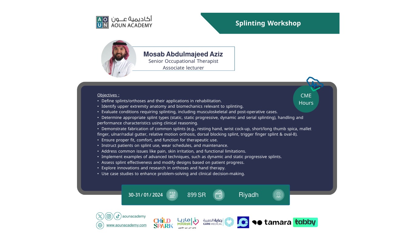 Splinting Workshop